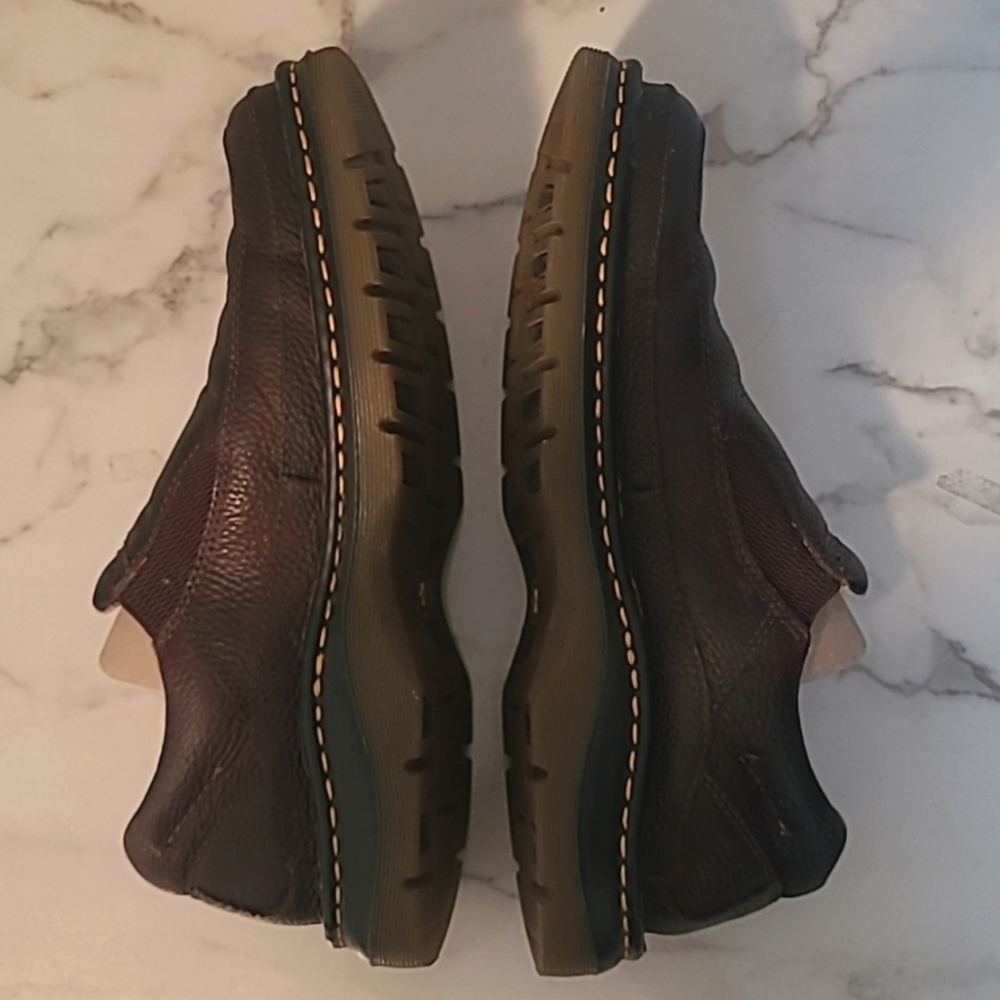 Dr Martens Orson Men's 10 Brown Leather Slip-On Loafers Shoes Slip Oil Resistant - Picture 5 of 14